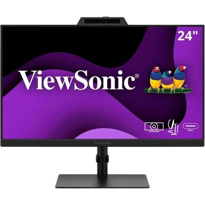 ViewSonic 60,5cm VG2441V Webcam 16:9 HDMI/DP/USBC 120Hz FHD (1920 x 1080 Pixel, 24"), Monitor, Schwarz ViewSonic 60,5cm VG2441V Webcam 16:9 HDMI/DP/USBC 120Hz FHD (1920 x 1080 Pixel, 24"), Monitor, Schwarz