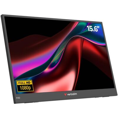 Verbatim Portable 15.6 FHD Monitor LIGHT (1920 x 1080 Pixel, 15.60"), Monitor, Schwarz Verbatim Portable 15.6 FHD Monitor LIGHT (1920 x 1080 Pixel, 15.60"), Monitor, Schwarz