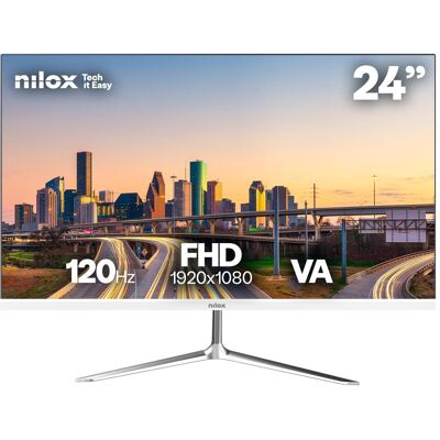 Nilox NXM24FHD1201W (1920 x 1080 Pixel, 23.80"), Monitor, Weiss Nilox NXM24FHD1201W (1920 x 1080 Pixel, 23.80"), Monitor, Weiss