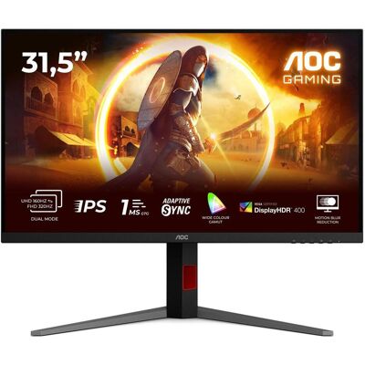 AOC U32G4U Fast IPS Monitor,,, 2x HDMI, DisplayPort, USB Hub (3840 x 2160 Pixel, 31.50"), Monitor, Schwarz, Rot AOC U32G4U Fast IPS Monitor,,, 2x HDMI, DisplayPort, USB Hub (3840 x 2160 Pixel, 31.50"), Monitor, Schwarz, Rot