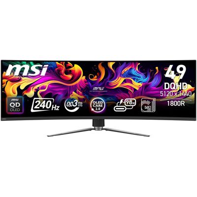 MSI MPG 491CQPXDE QD-OLED (5120 x 1440 Pixel, 49"), Monitor, Schwarz MSI MPG 491CQPXDE QD-OLED (5120 x 1440 Pixel, 49"), Monitor, Schwarz