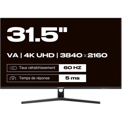 Japannext 80,0cm JN-V315UHDR 16:9 HDMI/DP UHD (3840 x 2160 Pixel, 31.50"), Monitor, Schwarz Japannext 80,0cm JN-V315UHDR 16:9 HDMI/DP UHD (3840 x 2160 Pixel, 31.50"), Monitor, Schwarz