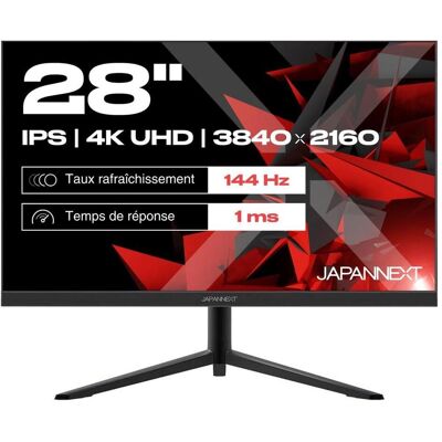 Japannext 71,1cm JN-IPS280UHD144F 16:9 HDMI/DP UHD (3840 x 2160 Pixel, 28"), Monitor, Schwarz Japannext 71,1cm JN-IPS280UHD144F 16:9 HDMI/DP UHD (3840 x 2160 Pixel, 28"), Monitor, Schwarz