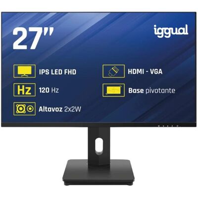 Iggual ML27FA (1920 x 1080 Pixel, 27"), Monitor, Schwarz Iggual ML27FA (1920 x 1080 Pixel, 27"), Monitor, Schwarz