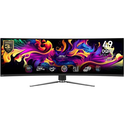 MSI MPG 491CQPDE QD-OLED (5120 x 1440 Pixel, 49"), Monitor, Schwarz MSI MPG 491CQPDE QD-OLED (5120 x 1440 Pixel, 49"), Monitor, Schwarz