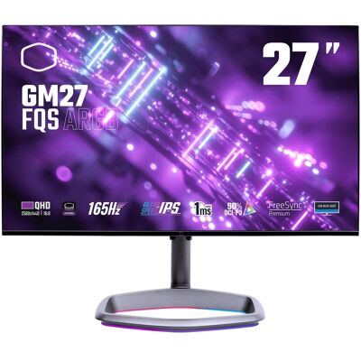 Cooler Master TFT Gaming CMI-GM27-FQSA-EU (2560 x 1440 Pixel, 27"), Monitor, Schwarz Cooler Master TFT Gaming CMI-GM27-FQSA-EU (2560 x 1440 Pixel, 27"), Monitor, Schwarz