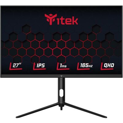 Itek Ecran 27" GGF Flat Quad HD (Noir) 165Hz (2560 x 1440 Pixel, 27"), Monitor, Schwarz Itek Ecran 27" GGF Flat Quad HD (Noir) 165Hz (2560 x 1440 Pixel, 27"), Monitor, Schwarz
