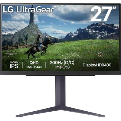 LG UltraGear 27GS85QX-B (2560 x 1440 Pixel, 27"), Monitor, Schwarz LG UltraGear 27GS85QX-B (2560 x 1440 Pixel, 27"), Monitor, Schwarz