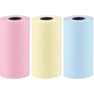 Hurtel, Thermopapierrolle, Set of colorful paper rolls for the HURC9 cat mini thermal printer - 3 pcs. Hurtel, Thermopapierrolle, Set of colorful paper rolls for the HURC9 cat mini thermal printer - 3 pcs.