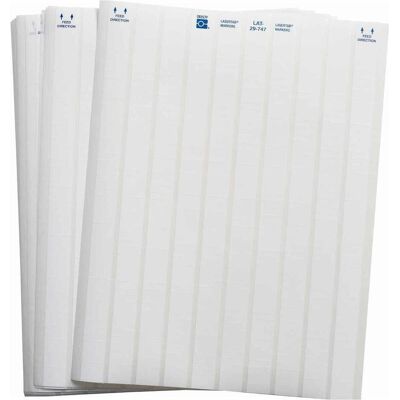 Brady, Etikettenrolle, LAT-29-747-2.5, Polyester, matt, Weiss, 16.51 x 5.08 mm, dauerhaft klebend, US-Letter, 10-bah (215.90 mm) Brady, Etikettenrolle, LAT-29-747-2.5, Polyester, matt, Weiss, 16.51 x 5.08 mm, dauerhaft klebend, US-Letter, 10-bah (215.90 mm)