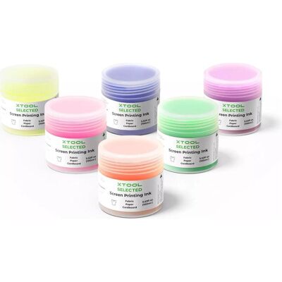 XTool Fluorescent Color Screen Printing Ink Set - 6 Colors, 3D Drucker Zubehör XTool Fluorescent Color Screen Printing Ink Set - 6 Colors, 3D Drucker Zubehör