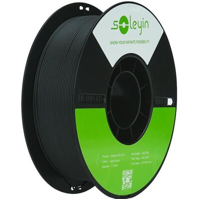 Creality SOLEYIN ULTRA PLA 1,75mm MATTE BLACK 1kg (PLA, 1.75 mm, 1000 g), 3D Filament, Schwarz Creality SOLEYIN ULTRA PLA 1,75mm MATTE BLACK 1kg (PLA, 1.75 mm, 1000 g), 3D Filament, Schwarz