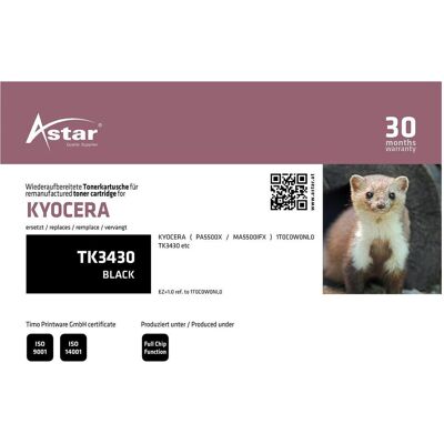 Astar, Toner, AS20468 KYOCERA TK3430 Ecosys Astar, Toner, AS20468 KYOCERA TK3430 Ecosys