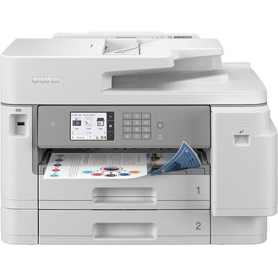 Brother MFCJ5955DWG4 inkjet multifunction printer 30 ppm (Tintenpatrone, Farbe), Drucker, Weiss Brother MFCJ5955DWG4 inkjet multifunction printer 30 ppm (Tintenpatrone, Farbe), Drucker, Weiss
