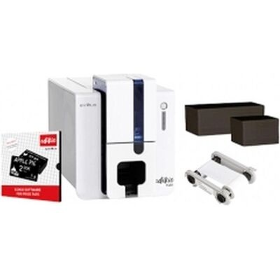 Evolis Edikio Flex Price Tag Sol. 100 long Cards black cards - Drucker - Farbig (300 dpi), Etikettendrucker, Schwarz Evolis Edikio Flex Price Tag Sol. 100 long Cards black cards - Drucker - Farbig (300 dpi), Etikettendrucker, Schwarz