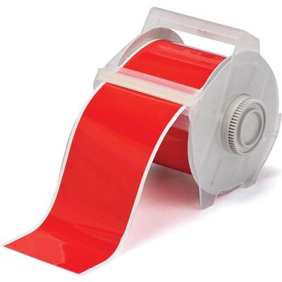 Brady, Etikettenrolle, B-7569, Standard Vinyl, Rot, 101mm x 30m, f. GlobalMark (107.95 mm) Brady, Etikettenrolle, B-7569, Standard Vinyl, Rot, 101mm x 30m, f. GlobalMark (107.95 mm)