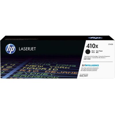 HP Toner, 410X (CF410X) Zwart - Originele LaserJet Tonercartridge - Hoge Capaciteit HP Toner, 410X (CF410X) Zwart - Originele LaserJet Tonercartridge - Hoge Capaciteit