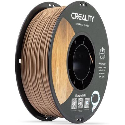 Creality Wood Filament (PLA, 1.75 mm, 1000 g), 3D Filament, Schwarz, Braun, Weiss Creality Wood Filament (PLA, 1.75 mm, 1000 g), 3D Filament, Schwarz, Braun, Weiss