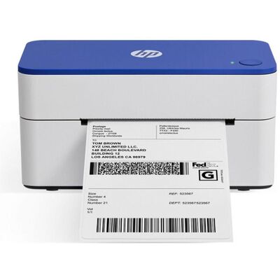 Labelprinter HPKE100 (203 dpi), Etikettendrucker, Blau, Weiss Labelprinter HPKE100 (203 dpi), Etikettendrucker, Blau, Weiss