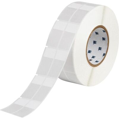 Brady, Etikettenrolle, THT-75-417-3, selbstlaminierendes Vinyl, Weiss/Transparent, 25.40 x 19.05(57.15) mm, permanen (25.40 mm) Brady, Etikettenrolle, THT-75-417-3, selbstlaminierendes Vinyl, Weiss/Transparent, 25.40 x 19.05(57.15) mm, permanen (25.40 mm)