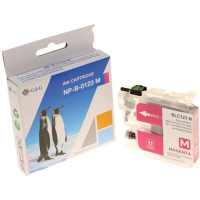 G&G, Druckerpatrone, INK BR LC-123M M 600 PAG (M) G&G, Druckerpatrone, INK BR LC-123M M 600 PAG (M)