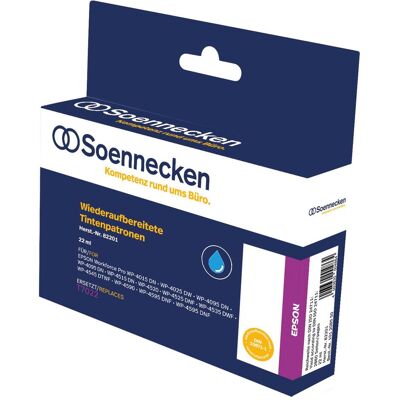 Soennecken, Druckerpatrone, Tintenpatrone 82201 wie Epson C13T70224010 T7022 cyan - Tintenpatrone - Cyan Soennecken, Druckerpatrone, Tintenpatrone 82201 wie Epson C13T70224010 T7022 cyan - Tintenpatrone - Cyan