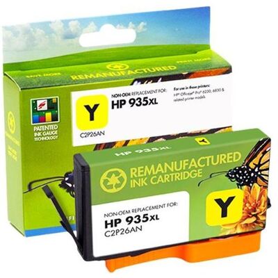 Control, Druckerpatrone, STATIC Ink cartridge compatible with C2P26A 935XL remanufactured (Y) Control, Druckerpatrone, STATIC Ink cartridge compatible with C2P26A 935XL remanufactured (Y)