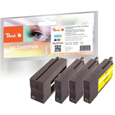 Peach, Druckerpatrone, Nr.953 MultiPack REM,OEM,KOM (BK, C, M, Y) Peach, Druckerpatrone, Nr.953 MultiPack REM,OEM,KOM (BK, C, M, Y)