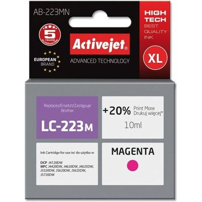 Activejet, Druckerpatrone, AB-223MN Druckerpatrone (e) Kompatibel Hohe (XL-) Ausbeute (M) Activejet, Druckerpatrone, AB-223MN Druckerpatrone (e) Kompatibel Hohe (XL-) Ausbeute (M)