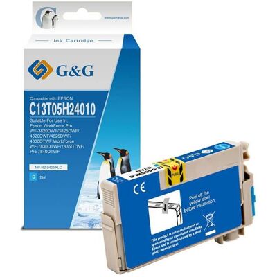 G&G, Druckerpatrone, kompatibel Ink mit C13T05H24010, NP-R2-0405XLC, cyan (LC) G&G, Druckerpatrone, kompatibel Ink mit C13T05H24010, NP-R2-0405XLC, cyan (LC)