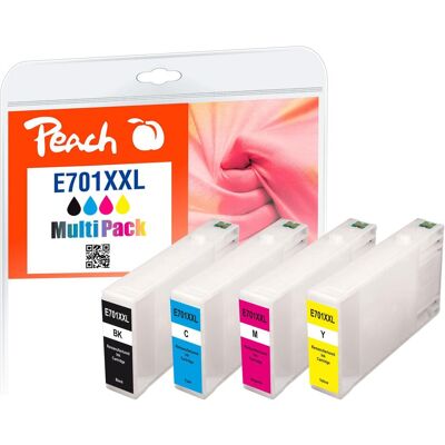 Peach, Druckerpatrone, Tinte Epson No 701 (T7015) 1x BK, 1x C, 1x M, 1x Y (BK, C, M, Y) Peach, Druckerpatrone, Tinte Epson No 701 (T7015) 1x BK, 1x C, 1x M, 1x Y (BK, C, M, Y)