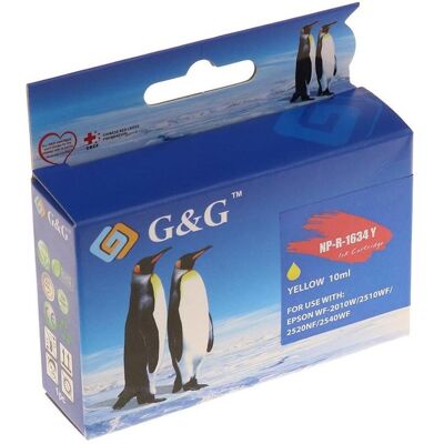 G&G, Druckerpatrone, Gelbe Tintenpatrone, kompatibel mit Epson 16XL (Y) G&G, Druckerpatrone, Gelbe Tintenpatrone, kompatibel mit Epson 16XL (Y)