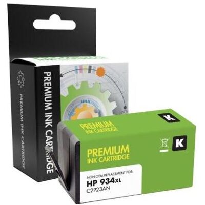 Control, Druckerpatrone, STATIC Ink cartridge compatible with C2P23A 934XL remanufactured (BK) Control, Druckerpatrone, STATIC Ink cartridge compatible with C2P23A 934XL remanufactured (BK)