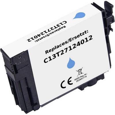 Renkforce, Druckerpatrone, Druckerpatrone ersetzt Epson T2712 27XL, C13T27124012 Kompatibel Cyan Renkforce, Druckerpatrone, Druckerpatrone ersetzt Epson T2712 27XL, C13T27124012 Kompatibel Cyan