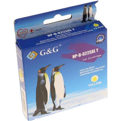 G&G, Druckerpatrone, kompatibel Ink mit LC-225XLY, NP-B-0225XLY, yellow, 1200S (Y) G&G, Druckerpatrone, kompatibel Ink mit LC-225XLY, NP-B-0225XLY, yellow, 1200S (Y)