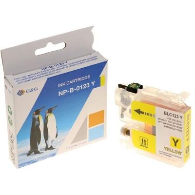 G&G, Druckerpatrone, INK BR LC-123Y Y 600 PAG (Y) G&G, Druckerpatrone, INK BR LC-123Y Y 600 PAG (Y)