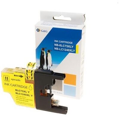 G&G, Druckerpatrone, kompatibel Ink mit LC-1240Y, NP-B-0LC75Y/1240Y, yellow, 600S (Y) G&G, Druckerpatrone, kompatibel Ink mit LC-1240Y, NP-B-0LC75Y/1240Y, yellow, 600S (Y)