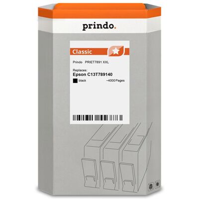 Prindo, Druckerpatrone, kompatibel mit Epson T7891 (BK) Prindo, Druckerpatrone, kompatibel mit Epson T7891 (BK)