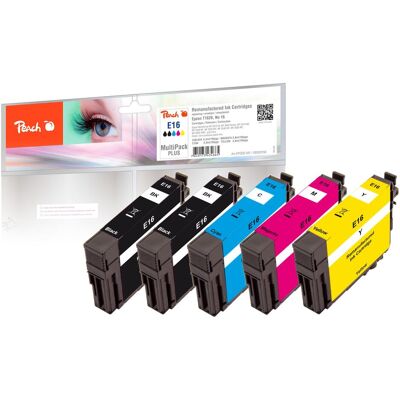 Peach, Druckerpatrone, Tinte Epson Nr. 16 2x BK, je 1x C,M,Y (C, M, Y) Peach, Druckerpatrone, Tinte Epson Nr. 16 2x BK, je 1x C,M,Y (C, M, Y)