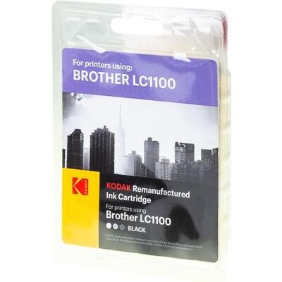 Kodak Druckerpatrone, 185B110001 BROTHER LC1100BK DCP/MFC Tinte black rebuilt 450Seiten (BK) Kodak Druckerpatrone, 185B110001 BROTHER LC1100BK DCP/MFC Tinte black rebuilt 450Seiten (BK)
