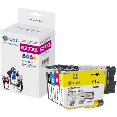 G&G, Druckerpatrone, Patr. Brother LC527XLVAL Set 3K Seiten BK,2K Farbseiten (BK, C, M, Y) G&G, Druckerpatrone, Patr. Brother LC527XLVAL Set 3K Seiten BK,2K Farbseiten (BK, C, M, Y)