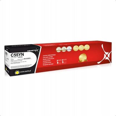 Asaro, Toner, Asarto as-CC55YN Canon C55YN Yellow Toner 18000 Pages (Y) Asaro, Toner, Asarto as-CC55YN Canon C55YN Yellow Toner 18000 Pages (Y)