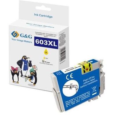 G&G, Druckerpatrone, XL-Druckerpatrone kompatibel mit Epson 603XL Gelb (Y) G&G, Druckerpatrone, XL-Druckerpatrone kompatibel mit Epson 603XL Gelb (Y)