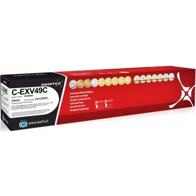Asaro, Toner, Asarto as-CC49CN Canon C-EXV49C Cyan Toner 19000 Pages Asaro, Toner, Asarto as-CC49CN Canon C-EXV49C Cyan Toner 19000 Pages