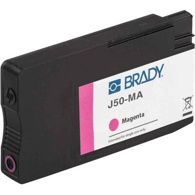 Brady, Druckerpatrone, J50-MA - Tinte auf Pigmentbasis - Magenta - - BradyJet J5000 - 101.6 mm - Brady, Druckerpatrone, J50-MA - Tinte auf Pigmentbasis - Magenta - - BradyJet J5000 - 101.6 mm -