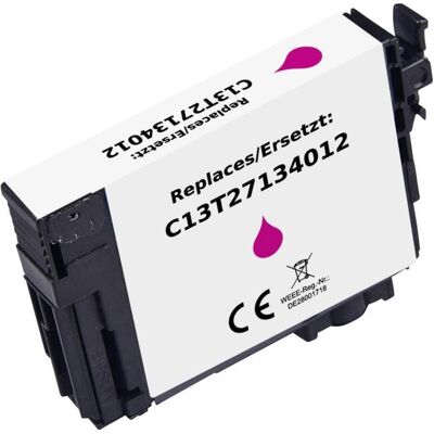 Renkforce, Druckerpatrone, Druckerpatrone ersetzt Epson T2713 27XL, C13T27134012 Kompatibel Mage (M) Renkforce, Druckerpatrone, Druckerpatrone ersetzt Epson T2713 27XL, C13T27134012 Kompatibel Mage (M)
