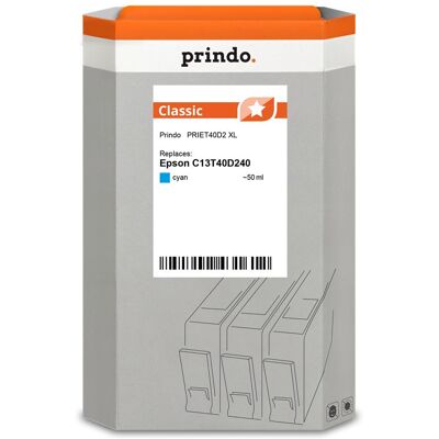 Prindo, Druckerpatrone, kompatibel mit Epson T40D240 (C) Prindo, Druckerpatrone, kompatibel mit Epson T40D240 (C)