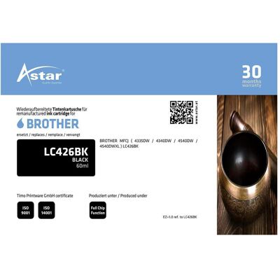 Astar, Druckerpatrone, AS70821 BROTHER LC426BK MFCJ Tinte Astar, Druckerpatrone, AS70821 BROTHER LC426BK MFCJ Tinte