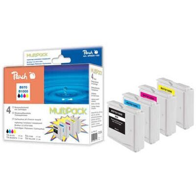 Peach, Druckerpatrone, Spar Tintenpatronen, XL-Füllung, kompatibel zu LC-1000, LC-970 (BK, C, M, Y) Peach, Druckerpatrone, Spar Tintenpatronen, XL-Füllung, kompatibel zu LC-1000, LC-970 (BK, C, M, Y)