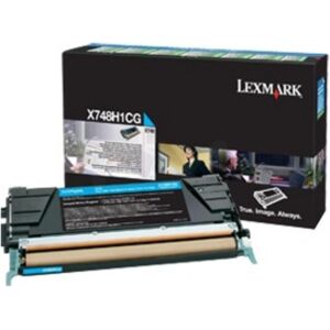 Lexmark Toner, Toner cyan Orig.Nr. X748H3CG (C) Lexmark Toner, Toner cyan Orig.Nr. X748H3CG (C)